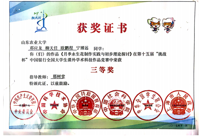 第十五届“挑战杯”中国银行全国...