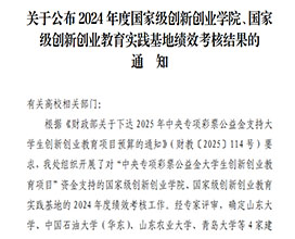 2024年度国家级创新创业学院...
